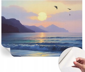 Dekoratív öntapadós fotótapéta irodába Tengeri nyugat 208x146 cm