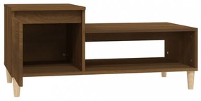 barna tölgy fatermék dohányzóasztal 100 x 50 x 45 cm