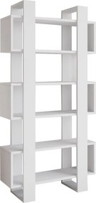 Milano könyvespolc, fehér, 80 cm