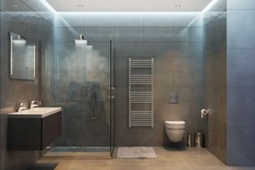 Króm 500x1400mm törölközőszárítós fürdőszobai radiátor Welland Lux | Készletről | Gyors kiszállítással