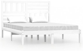 vidaXL fehér tömör fenyőfa ágykeret 120 x 200 cm