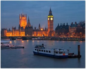 Poszterek 50x40 Westminster-palota Éjszaka