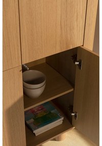 Natúr színű szekrény tölgyfa dekorral 100x133x40 cm Padoc – MOME