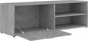 betonszürke szerelt fa TV-szekrény 120 x 34 x 37 cm