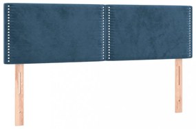 2 db sötétkék bársony fejtámla 72 x 5 x 78/88 cm