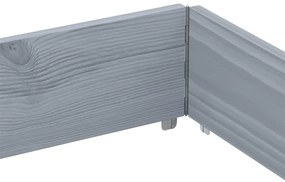 szürke tömör fenyőfa kerti növénytartó 150 x 100 cm