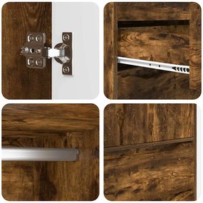 Fürdőszoba Székény Füstölt tölgy 79,5 x 49 x 156 cm Faanyag