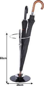 Esernyőtartó fém/üveg, OLDO