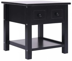 Fekete császárfa kisasztal 40 x 40 x 40 cm