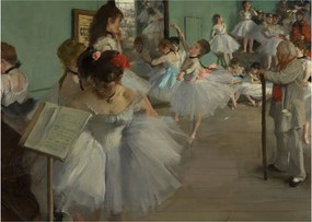 Kép - Edgar Degas, The Dance Class, reprodukciók (70x50 cm)