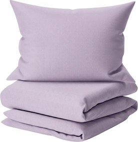 Pamut ágynemű FOREVER COLOURS világoslila Ágyneműhuzat mérete: 2 db 60 x 70 cm | 260 x 220 cm