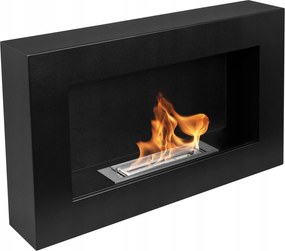 Függő biokandalló 65x40x12 cm Box Fekete strukturált matt, Bioüzemanyagos