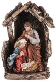 Karácsonyi betlehem, polirezin, 16 x 12 x 5 cm