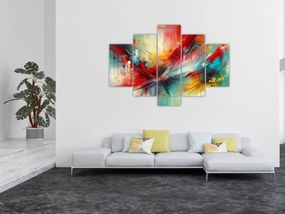 Kép – Absztrakció pirossal (150x105 cm)