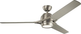 KICHLER KLF-ZEUS-60-BN ZEUS Ventilátoros lámpa Nikkel, Ezüst LED IP20