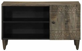 világosszürke tömör mangófa TV-szekrény 80x31,5x46 cm