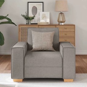 bézs szövet kanapéfotel 60 cm
