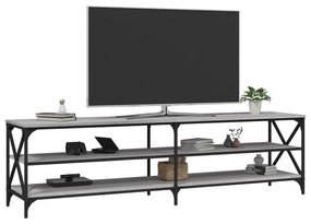 szürke sonoma színű szerelt fa TV-szekrény 180 x 40 x 50 cm