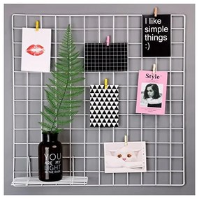 Reminder fehér fém üzenőfal, 60 x 60 cm