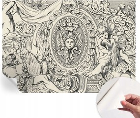 Öntapadós tapéta Fali furnér 3D hatás Gazdag díszek 208x146