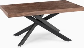 HAMPTON bővíthető asztal 160-240 cm dió/fekete