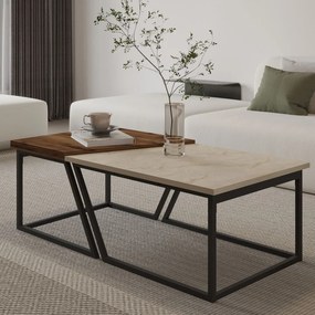 Verona P0024623 - Travertine, Rustic Walnut