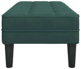 Pad zöld 113x57x39 cm bársonyból