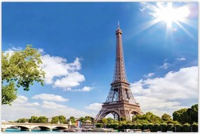 Poszterek 120x80 Eiffel-torony Párizsban