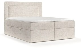 Krémszínű ágyneműtartós boxspring ágy 140x200 cm Imagine – Maison de Rêve