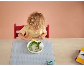 Fehér-világoszöld műanyag gyerek kanál szett 2 db-os Little farm – Mepal