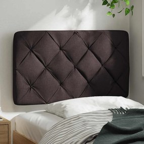 sötétbarna szövet fejtámla párna 80 cm