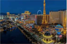 Éjszakai Las Vegas-i kép (90x60 cm)