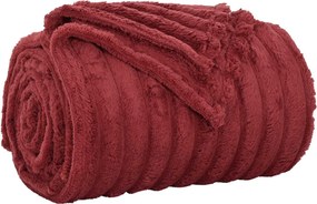 vidaXL Dobós takaró Bordeaux piros 200 x 150 cm Gyapjú