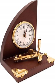 Tengerész Asztali Óra és Tolltartó Yacht Szett Dekoráció