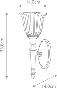 Elstead Lighting DRYDEN BATH-DRYDEN1-PC Fali lámpa 1x40W/G9 IP44