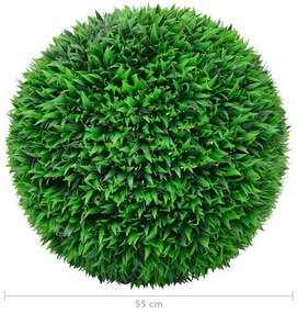 2 db gömb alakú műpuszpáng 55 cm