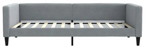 világosszürke kihúzható szövet heverő 100 x 200 cm