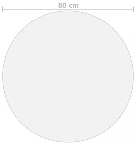 átlátszó PVC védőabrosz Ø 80 cm 2 mm