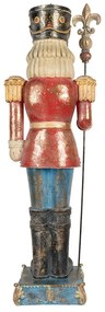 Vintage nagy diótörő figura kék 99 cm