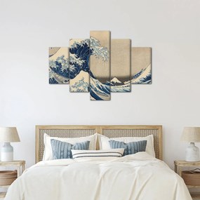 Kép - Katsushika Hokusai, Under the Wave off Kanagawa, reprodukciók (150x105 cm)
