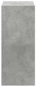betonszürke szerelt fa könyvespolc 68,5 x 32 x 75 cm