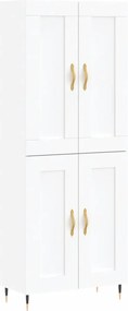 vidaXL fehér szerelt fa magasszekrény 69,5 x 34 x 180 cm