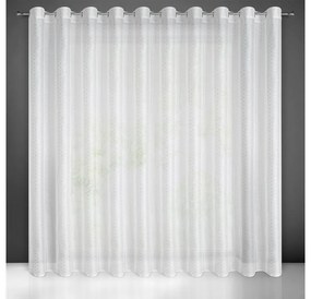 Sibel mintás dekor függöny Fehér/ezüst 300x250 cm