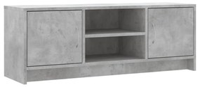 betonszürke szerelt fa TV-szekrény 102x30x37,5 cm