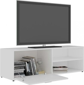 fehér szerelt fa TV-szekrény 120 x 34 x 37 cm