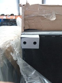 AKCE Tmavě šedá rozkládací rohová pohovka ZENOVA 220x140 cm, oboustranná II. jakost