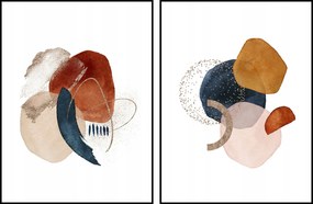 Grafika poszter diptichon boho geometria 2db- 60x90