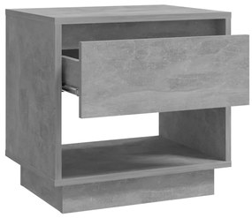 Betonszürke szerelt fa éjjeliszekrény 45x34x44 cm