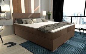 Boxspring ágy, barna, 160x200, ADARA