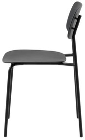 Fekete étkezőszék szett 2 db-os Kirkland – Unique Furniture